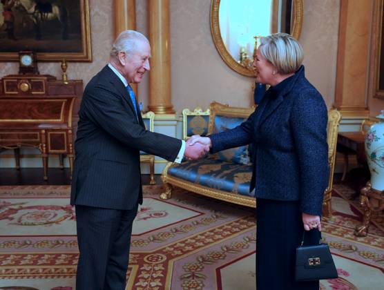 Audience at Buckingham Palace King Charles III during an audience with the President of Iceland Halla Tomasdottir, at Buckingham Palace, London. Picture date: Thursday November 20, 2025., Credit:Jonathan Brady Avalon UK, London Copyright: xJonathanxBradyx xAvalonx 1053581102