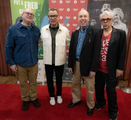 November 23, 2025, Dallas, Texas, USA : FRED ARMISEN on the Red Carpet and on the far right is BART WEISS Artistic Director at VideoFest Dallas USA - ZUMAm147 20251123_zap_m147_001 Copyright: xHossxMcBainx