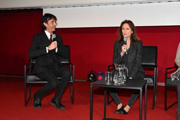 43rd Turin Film Festival 2025, Day 2 - Red Carpet Jacqueline Bisset stars at the Mole. Pictured: Giulio Base, Jacqueline Bisset  Copyright: xMaurizioxD Avanzox xipa-agency.netx xDxAvanzo xMangiarottix IPA_Agency_IPA68313744