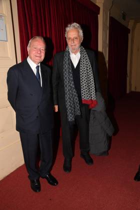 Rome, Sala Umberto Theatre Gigi Proietti Award, In the photo: Nicola Piovani Gianni Letta  Copyright: xVincenzoxLandix xipa-agency.netx xVincenzoxLandix IPA_Agency_IPA68351365