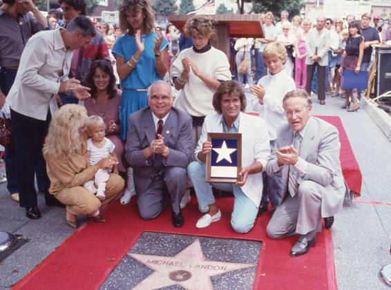 Michael Landon receives a Hollywood Walk of Fame Star on August 15, 1984 in Hollywood, California Copyright: xRalphxDominguez MediaPunchx