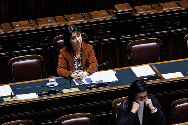 The Chamber of Deputies votes on the bill on the crime of femicide, to combat violence against women and protect victims. Chamber of Deputies, vote on the bill on the crime of femicide, to combat violence against women and protect victims. Pictured is Eugenia Roccella, Minister for Family, Birth Rate, and Equal Opportunities. Rome, Italy 25 November 2025, Credit:Francesco Fotia Avalon Italy, Italia, Rome  Copyright: xFrancescoxFotiax xAvalonx 1054590553