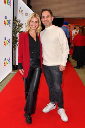 Susan Sideropoulos mit Ehemann Jakob Shtizberg bei der Jubiläumsfeier 30 Jahre Die ARCHE in Berlin 12.11.2025