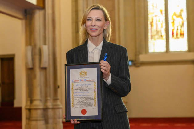 Entertainment Bilder des Tages Cate Blanchett Receives Freedom of the City of London - UK Australian and American Academy Award winning actress, Cate Blanchett receives the Freedom of the City of London in recognition of her outstanding contribution to drama, and campaigning work on humanitarian and global environmental issues on November 28, 2025 at Guildhall in London, England, UK. Photo by Ray Tang ABACAPRESS.COM London England United Kingdom  Copyright: xRayxTang ABACAx