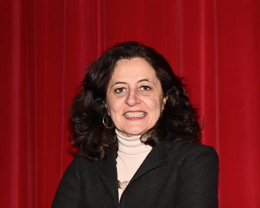 Milan, Italy Valeria Solarino receives the Art and Human Rights Award from AMNESTY INTERNATIONAL ITALY in the presence of high school students and presents her documentary Solidarity is not a crime: the case of Sean Binder. In the photo: Alba Bonetti, president of the Italian section of Amnesty International.  Copyright: xNickxZonnax xipa-agency.netx xNickxZonnax IPA_Agency_IPA68642153