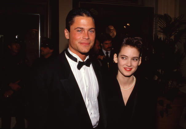 Rob Lowe and Winona Ryder at The 45th Annual Golden Globe Awards January 23, 1988 Copyright: xRalphxDominguez MediaPunchx