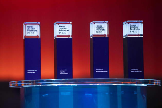 Der Hanns Joachim Friedrichs-Preis, Feature, Symbolfoto, Randmotiv, Hanns-Joachim-Friedrichs-Preis 2025, Verleihung am 04.12.2025, in Koeln.