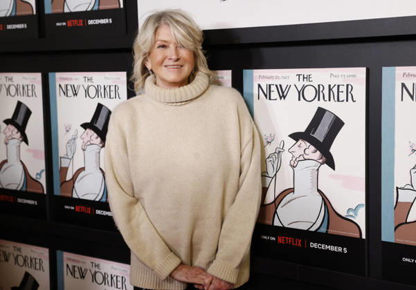 Martha Stewart arrives on the red carpet at Netflix s The New Yorker At 100 New York Screening at The Paris Theatre in New York City on Thursday, December 4, 2025.  NYP20251204151 JOHNxANGELILLO