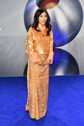 ABBduesseldorf: H.R.H. Princess Dechan Yangzom Wangchuck is the daughter of the fourth King of Bhutan Jigme Singye Wangchuck zu Gast auf dem blauen Teppich bei der 18.Verleihung Deutscher Nachhaltigkeitspreis 2025 im Maritim Hotel am 05.12.2025 NRW Deutschland