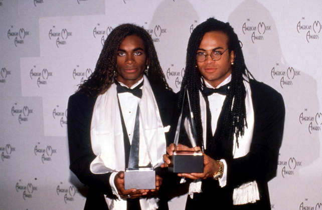 Milli Vanilli , Fab Morvan and Rob Pilatus at the 17th Annual American Music Awards on January 22, 1990 at the Shrine Auditorium in Los Angeles, California. Copyright: xRalphxDominguez MediaPunchx