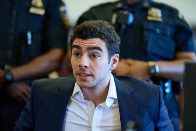 Luigi Mangione appears in Manhattan Supreme Court for a suppression hearing hearing in the the murder of UHC CEO Brian Thompson on Friday, December 12 2025 in New York City. Pool  NYX20251212101 CurtisxMeans