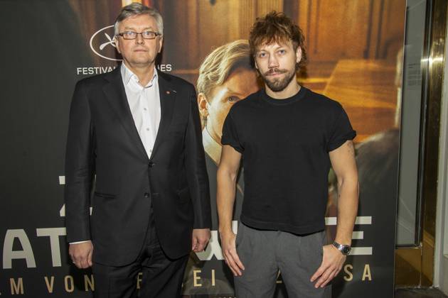 abb: Sergei Loznitsa ist ein ukrainischer Filmregisseur mit Alexander Alexandrowitsch Kusnezow ist ein ukrainisch-russischer Filmschauspieler zu Gast auf dem roten Teppich bei der Berlin Premiere des Kino Films Zwei Staatsanwälte Staatsanwaelte im Cinema Paris Berlin am 17.12.2025 in Berlin Berlin Deutschland