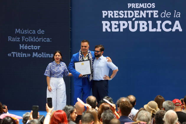 Santiago, December 18, 2025 President Gabriel Boric leads the award ceremony of the President of the Republic Awards for National Music and Performing Arts 2025 Jonnathan Oyarzun Aton Chile, Santiago Chile Aton 1112987  Copyright: JONNATHANxOYARZUN ATONxCHILE
