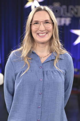 Franca Cerutti bei der Aufzeichnung der WDR-Talkshow Kölner Treff im WDR Studio BS 3. Köln, 18.12.2025