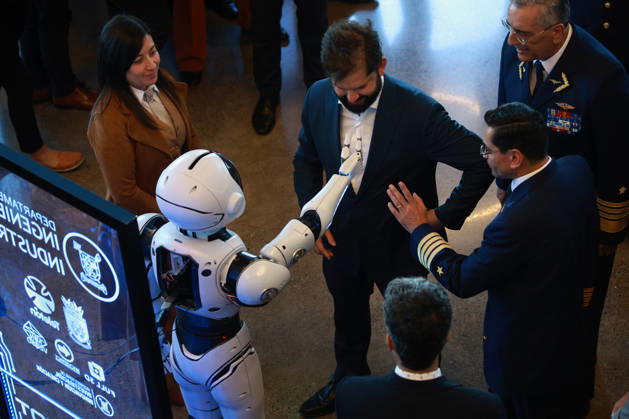 Santiago, December 22, 2025 President Gabriel Boric participates in the inauguration of the National Space Center located in the Cerrillos district Diego Martin Aton Chile, Aton 1113809 jpeg Copyright: DiegoxMartin