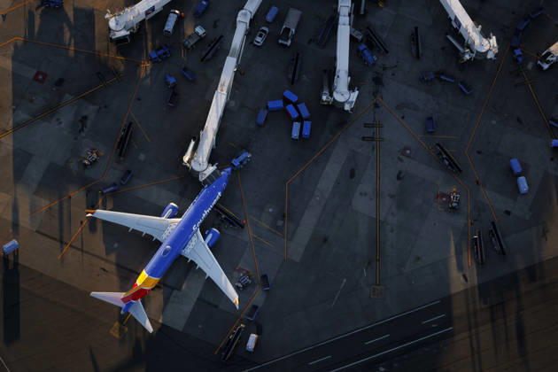 Aerial Views Of Aircraft At Boston Logan International Airport A Southwest Airlines Boeing 737 sits parked at Terminal B with no other aircraft at the surrounding gates during the peak holiday travel season at Boston Logan International Airport in Boston, MA, on December 22, 2025. Boston MA United States  Copyright: xAustinxDeSistox originalFilename: desisto-asouthwe251222_npgWT.jpg