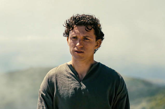Tom Holland USA.Tom Holland in a scene from (C)Universal Pictures new film: The Odyssey (2026). PLOT: After the Trojan War, Odysseus faces a dangerous voyage back to Ithaca, meeting creatures like the Cyclops Polyphemus, Sirens, and Circe along the way. Director: Christopher Nolan LMK110-J11493-231225 Supplied by LMKMEDIA. Editorial Only. Landmark Media is not the copyright owner of these Film or TV stills but provides a service only for recognised Media outlets. 
