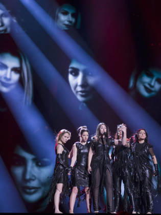 2016 Eurovision Song Contest Dress Rehearsal of the Grand Final STOCKHOLM, SWEDEN - MAY 13: Sanja Vucic of Serbia performs during the Second Dress Rehearsal of the Grand Final ahead of the 2016 Eurovision Song Contest in Stockholm, Sweden on May 13, 2016. Stockholms Lan Sweden. Editorial use only. Please get in touch for any other usage. Copyright: x2025xAnadoluxMehmetxKamanx