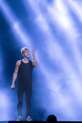 2016 Eurovision Song Contest Dress Rehearsal of the Grand Final STOCKHOLM, SWEDEN - MAY 13: Donny Montell of Lithuania performs during the Second Dress Rehearsal of the Grand Final ahead of the 2016 Eurovision Song Contest in Stockholm, Sweden on May 13, 2016. Stockholms Lan Sweden. Editorial use only. Please get in touch for any other usage. Copyright: x2025xAnadoluxMehmetxKamanx
