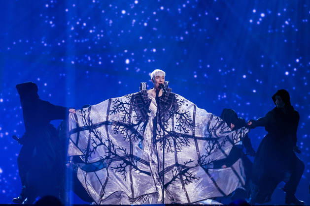 2016 Eurovision Song Contest Dress Rehearsal of the Grand Final STOCKHOLM, SWEDEN - MAY 13: Nina Kraljic of Croatia performs during the Second Dress Rehearsal of the Grand Final ahead of the 2016 Eurovision Song Contest in Stockholm, Sweden on May 13, 2016. Stockholms Lan Sweden. Editorial use only. Please get in touch for any other usage. Copyright: x2025xAnadoluxMehmetxKamanx