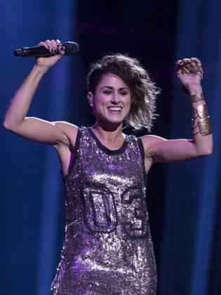 2016 Eurovision Song Contest Dress Rehearsal of the Grand Final STOCKHOLM, SWEDEN - MAY 13: Barbara Reyzabal of Spain performs during the Second Dress Rehearsal of the Grand Final ahead of the 2016 Eurovision Song Contest in Stockholm, Sweden on May 13, 2016. Stockholms Lan Sweden. Editorial use only. Please get in touch for any other usage. Copyright: x2025xAnadoluxMehmetxKamanx