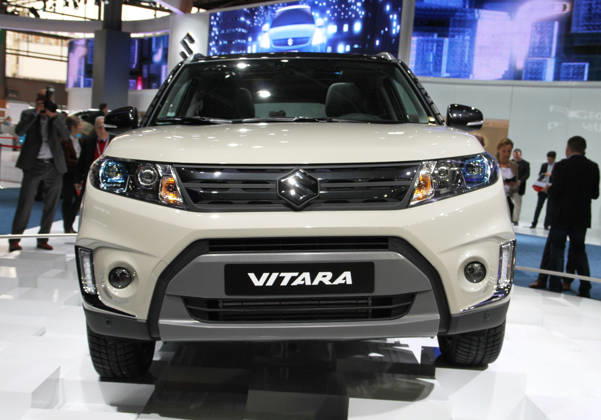Paris Motor Show 2014 PARIS, FRANCE - OCTOBER 2: The Suzuki Grand Vitara by Japanese automaker Suzuki is presented during press day of the Paris Motor Show Mondial de l Automobile in Paris, France on 02 October 2014. The Paris Motor Show, which takes place every two years, runs from 04 to 19 October 2014 with international car makers presenting their latest models and studies.Infiniti Q70 Paris Ile-de-France. Editorial use only. Please get in touch for any other usage. Copyright: x2025xAnadoluxMustafaxSevgix