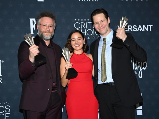 31st Annual Critics Choice Awards - Pressroom Seth Rogen, Chase Sui Wonders and Ike Barinholtz in the press room at the 31st Annual Critics Choice Awards held at Barker Hanger on January 4, 2026 in Santa Monica, Ca. Santa Monica Barker Hanger California USA Copyright: xTammiexArroyox xAFF-USA.comx