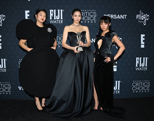 31st Annual Critics Choice Awards - Pressroom Audrey Nuna, EJAE and Rei Ami in the press room at the 31st Annual Critics Choice Awards held at Barker Hanger on January 4, 2026 in Santa Monica, Ca. Santa Monica Barker Hanger California USA Copyright: xTammiexArroyox xAFF-USA.comx