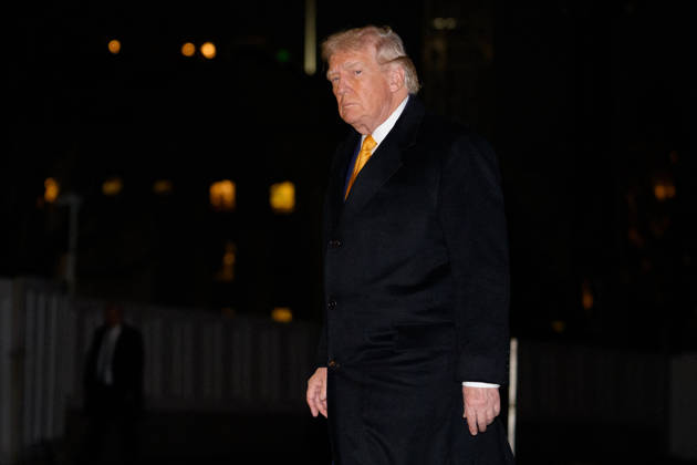 Donald Trump Returns to White House United States President Donald J Trump returns to the White House in Washington, DC, USA, on Sunday, January 4, 2026. Credit: Aaron Schwartz Pool via CNP Washington District of Columbia United States Copyright: xPool ABACAx
