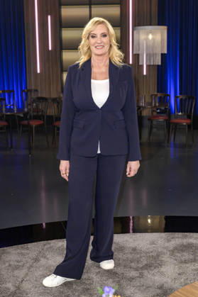 Claudia Kleinert bei der Aufzeichnung der WDR-Talkshow Kölner Treff im WDR Studio BS 3. Köln, 09.01.2026