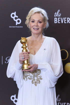 January 11, 2026, Beverly Hills, California, USA: Jean Smart in the press room during the 83rd Annual Golden Globe Awards on Sunday, January 11, 2026, at the Beverly Hilton in Beverly Hills, California. ARIANA RUIZ BNS PI Beverly Hills USA - ZUMAp124 20260111_zaa_p124_217 Copyright: xArianaxRuizx