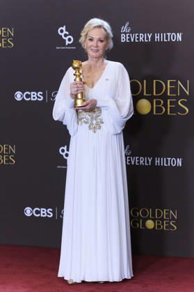 January 11, 2026, Beverly Hills, California, USA: Jean Smart in the press room during the 83rd Annual Golden Globe Awards on Sunday, January 11, 2026, at the Beverly Hilton in Beverly Hills, California. ARIANA RUIZ BNS PI Beverly Hills USA - ZUMAp124 20260111_zaa_p124_218 Copyright: xArianaxRuizx