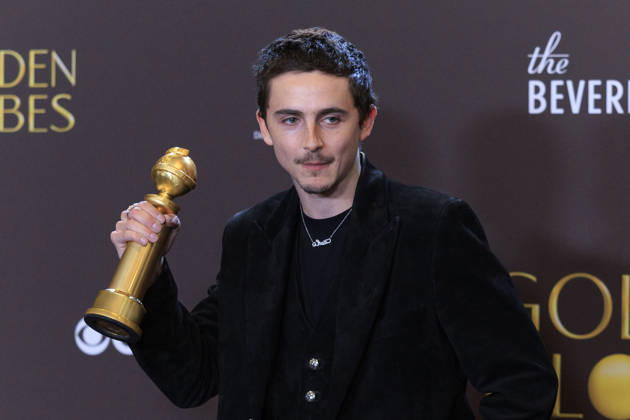 January 11, 2026, Beverly Hills, California, USA: Timothee Chalamet in the press room during the 83rd Annual Golden Globe Awards on Sunday, January 11, 2026, at the Beverly Hilton in Beverly Hills, California. ARIANA RUIZ BNS PI Beverly Hills USA - ZUMAp124 20260111_zaa_p124_290 Copyright: xArianaxRuizx