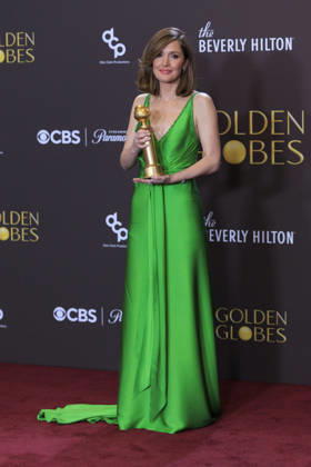 January 11, 2026, Beverly Hills, California, USA: Rose Byrne in the press room during the 83rd Annual Golden Globe Awards on Sunday, January 11, 2026, at the Beverly Hilton in Beverly Hills, California. ARIANA RUIZ BNS PI Beverly Hills USA - ZUMAp124 20260111_zaa_p124_312 Copyright: xArianaxRuizx