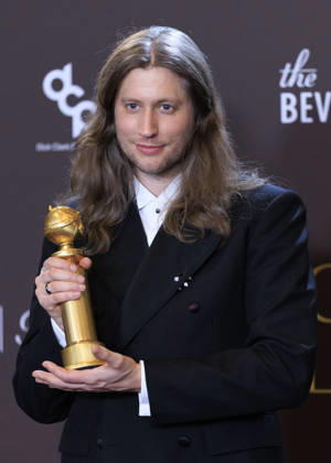 January 11, 2026, Beverly Hills, California, USA: Ludwig Goransson in the press room during the 83rd Annual Golden Globe Awards on Sunday, January 11, 2026, at the Beverly Hilton in Beverly Hills, California. ARIANA RUIZ BNS PI Beverly Hills USA - ZUMAp124 20260111_zaa_p124_355 Copyright: xArianaxRuizx