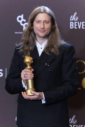 January 11, 2026, Beverly Hills, California, USA: Ludwig Goransson in the press room during the 83rd Annual Golden Globe Awards on Sunday, January 11, 2026, at the Beverly Hilton in Beverly Hills, California. ARIANA RUIZ BNS PI Beverly Hills USA - ZUMAp124 20260111_zaa_p124_356 Copyright: xArianaxRuizx