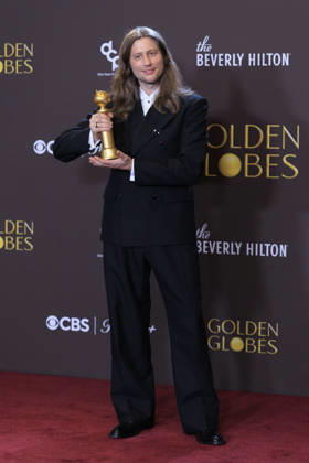 January 11, 2026, Beverly Hills, California, USA: Ludwig Goransson in the press room during the 83rd Annual Golden Globe Awards on Sunday, January 11, 2026, at the Beverly Hilton in Beverly Hills, California. ARIANA RUIZ BNS PI Beverly Hills USA - ZUMAp124 20260111_zaa_p124_357 Copyright: xArianaxRuizx