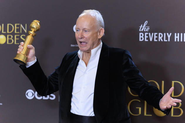 January 11, 2026, Beverly Hills, California, USA: Stellan Skarsgard in the press room during the 83rd Annual Golden Globe Awards on Sunday, January 11, 2026, at the Beverly Hilton in Beverly Hills, California. ARIANA RUIZ BNS PI Beverly Hills USA - ZUMAp124 20260111_zaa_p124_361 Copyright: xArianaxRuizx