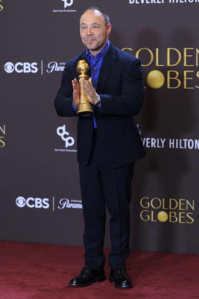 January 11, 2026, Beverly Hills, California, USA: Stephen Graham in the press room during the 83rd Annual Golden Globe Awards on Sunday, January 11, 2026, at the Beverly Hilton in Beverly Hills, California. ARIANA RUIZ BNS PI Beverly Hills USA - ZUMAp124 20260111_zaa_p124_370 Copyright: xArianaxRuizx