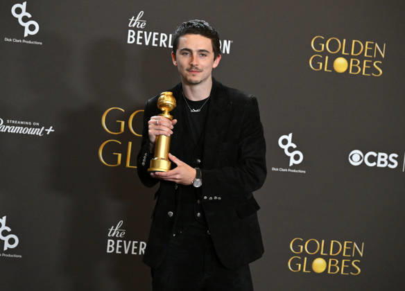 83rd Annual Golden Globes - Press Room Timothee Chalamet in the press room at the 83rd Golden Globe Awards at the Beverly Hilton Hotel on January 11, 2025 in Beverly Hills, CA. Beverly Hills Beverly Hilton Hotel California USA Copyright: xLISAxOConnor AFF-USA.comx