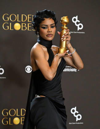 83rd Annual Golden Globes - Press Room Teyana Taylor in the press room at the 83rd Golden Globe Awards at the Beverly Hilton Hotel on January 11, 2025 in Beverly Hills, CA. Beverly Hills Beverly Hilton Hotel California USA Copyright: xLISAxOConnor AFF-USA.comx