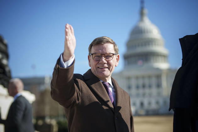 Johann Wadephul (CDU), Bundesaussenminister, besucht am 13.01.2026 die USA Unterwegs am Capitol Hill 13.01.2026. Fotografiert als Offizieller Fotograf Photo taken as Official Photographer Washington USA Copyright: xDominikxButzmann AAx