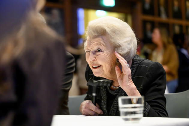 19-01-2026 Utrecht Princess Beatrix attended the symposium organized by the interfaith network In Vrijheid Verbonden (In Freedom Connected) at the Academy Building in Utrecht. Â  Copyright: xPPEx