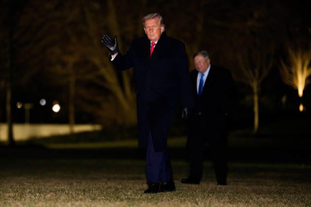 Donald Trump Returns to White House United States President Donald J Trump and Viktor Knavs, Melania Trump s father, arrive at the White House in Washington, DC, USA, on Tuesday, January 20, 2026. Credit: Aaron Schwartz Pool via CNP Washington District of Columbia United States Copyright: xPool ABACAx