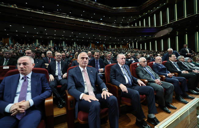 Turkish President Recep Tayyip Erdo?an participated in the Ministry of Culture Turkish President Recep Tayyip Erdo?an participated in the Ministry of Culture and Tourism s Living Human Treasures awards ceremony and delivered a speech at the event held at the Be?tepe Congress and Culture Center in the Presidential Complex in Ankara, Turkey. January 21, 2026. Photo by Turkish presidency apaimages Istanbul Istanbul Turkey 210126_Turkey_TPO_00(1) Copyright: xapaimagesxTurkishxpresidencyx xapaimagesx