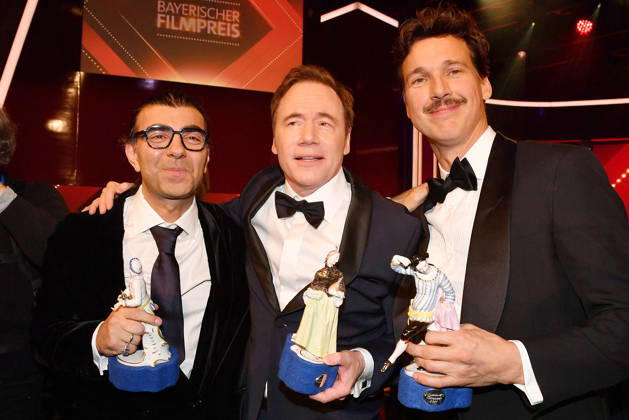 Fatih Akin, Michael Bully Herbig und Florian David Fitz bei der Verleihung Bayerischer Filmpreis am 23.01.2026 im Prinzregententheater in Muenchen Bayerischer Filmpreis 2026 in Muenchen