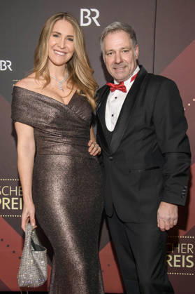 Anja Gräfin von Keyserlingk und Christian Swoboda bei der Verleihung des 47. Bayerischen Filmpreises 2025 im Prinzregententheater. München, 23.01.2026