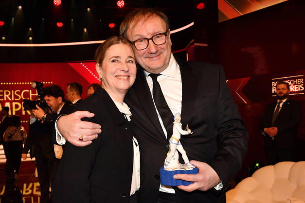 Christina Bock and Rainer Bock during the 47th Bavarian Film Awards 2025 (Bayerischer Filmpreis) at Prinzregententheater on January 23, 2026 in Munich, Germany 47th Bavarian Film Awards Bayerischer Filmpreis in Munich, Germany