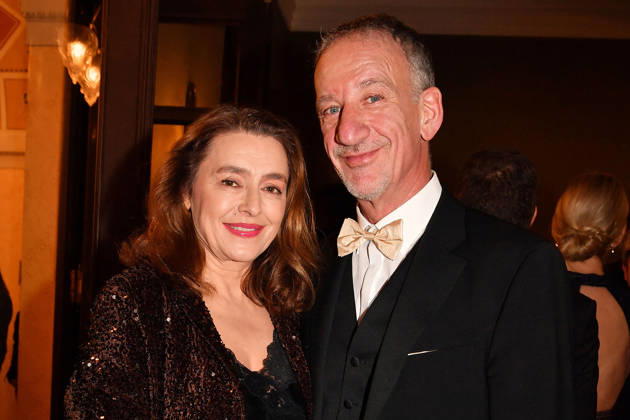 Elisabeth Romano and Heio von Stetten attend the Bavarian Film Awards 2026 at Prinzregententheater on January 23, 2026 in Munich, Germany. 47th Bavarian Film Awards Bayerischer Filmpreis in Munich, Germany