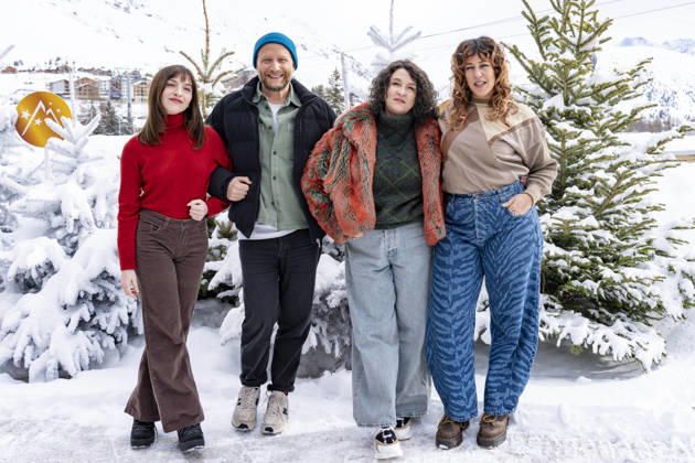 CELEBRITES : Festival International de Comedie - Alpe Huez - 24 01 2026 ALPE D HUEZ, FRANCE - Marie Colomb, Patrick Cassir, NoÃ mie Lvovsky, Alexandra Roth attend the Tout va super Photocall during the 29th L Alpe d Huez International Comedy Film Festival on January 24, 2026 in Alpe d Huez, France. Photo by Sandrine Thesillat PsNewZ  Copyright: xSandrinexTHESILLATx